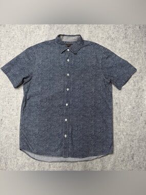 Michael Kors Men’s Tailored ClassicFit Button Down Short Sleeve Shirt Size Small